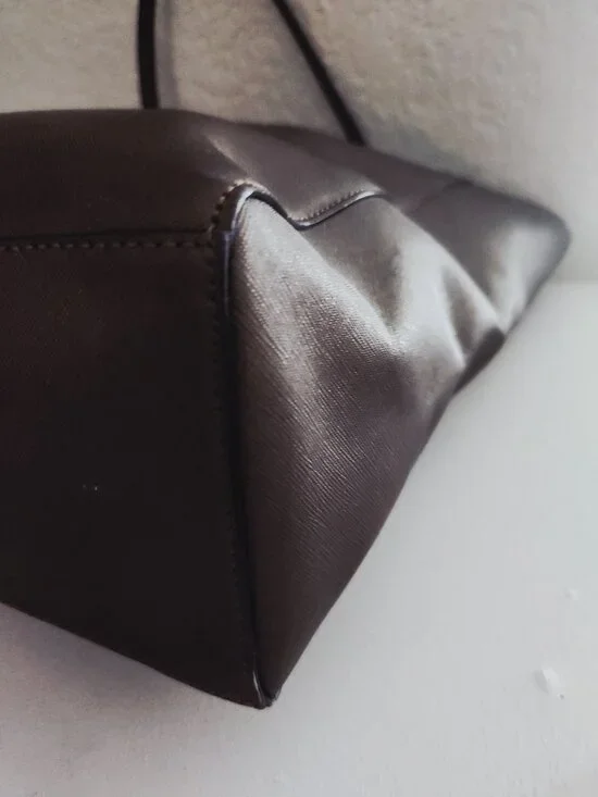 Euc Coach Madison Brown/Bronze Metallic Tote Bag Xl - Picture 14 of 15